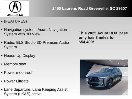 2025 Acura RDX Advance Package
