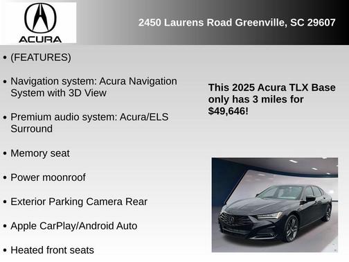 2025 Acura TLX A-Spec