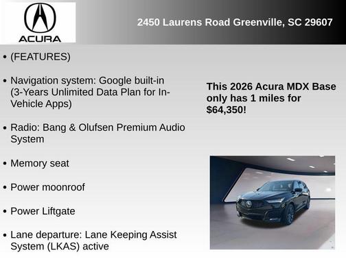 2026 Acura MDX A-SPEC
