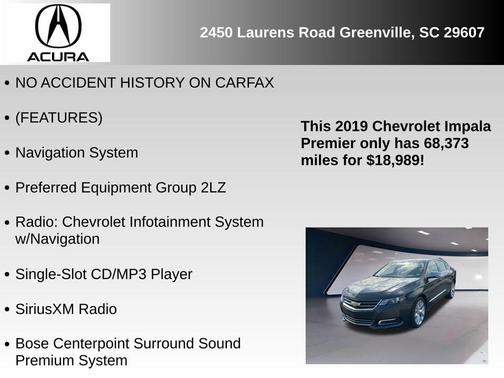 2019 Chevrolet Impala Premier 2LZ