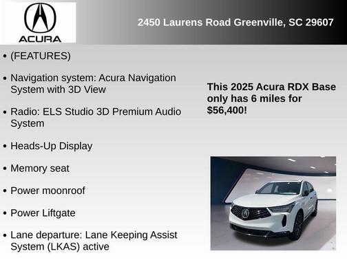 2025 Acura RDX A-Spec Advance Package