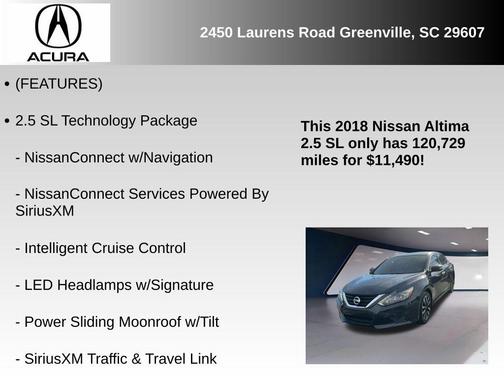 2018 Nissan Altima 2.5 SL