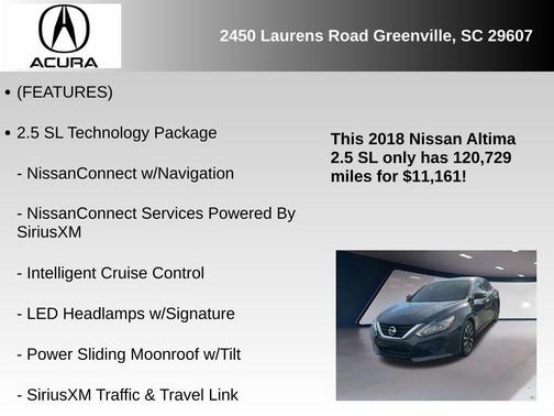 2018 Nissan Altima 2.5 SL