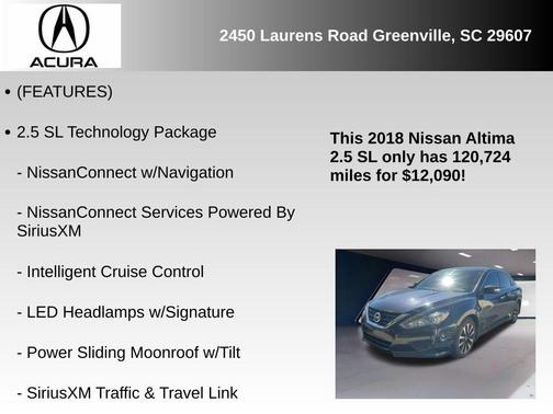 2018 Nissan Altima 2.5 SL