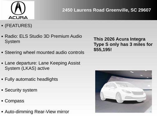2026 Acura Integra Type S