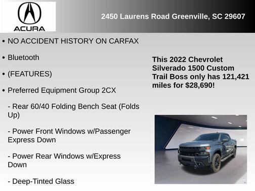 2022 Chevrolet Silverado 1500 Custom Trail Boss