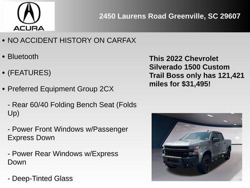 2022 Chevrolet Silverado 1500 Custom Trail Boss