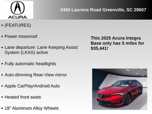 2025 Acura Integra A-Spec Package