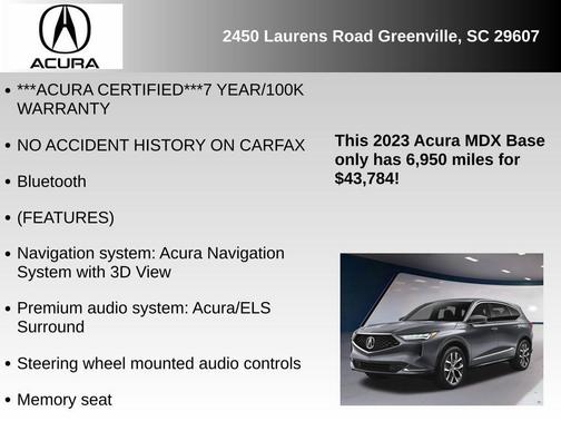 2023 Acura MDX Technology