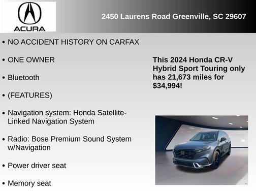 2024 Honda CR-V Hybrid Sport Touring AWD