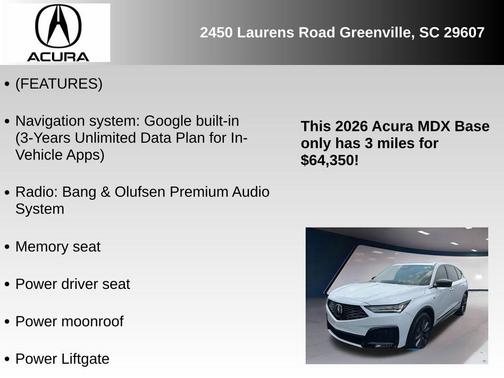 2026 Acura MDX A-SPEC