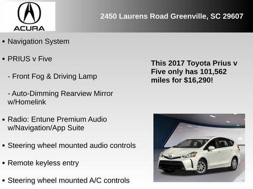 2017 Toyota Prius v Five