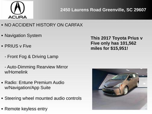 2017 Toyota Prius v Five