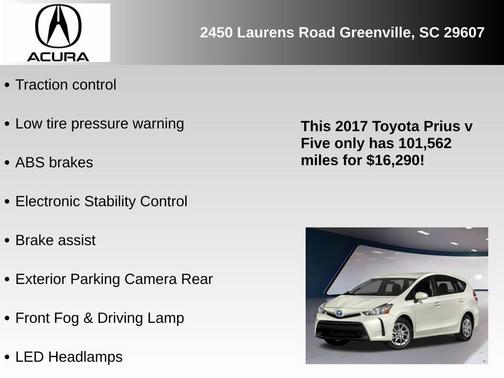 2017 Toyota Prius v Five