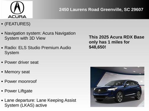 2025 Acura RDX Technology Package