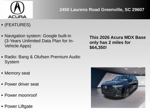 2026 Acura MDX A-SPEC