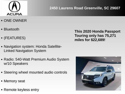 2020 Honda Passport Touring
