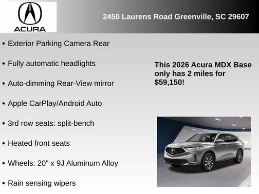 2026 Acura MDX Technology Package