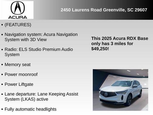 2025 Acura RDX Technology Package
