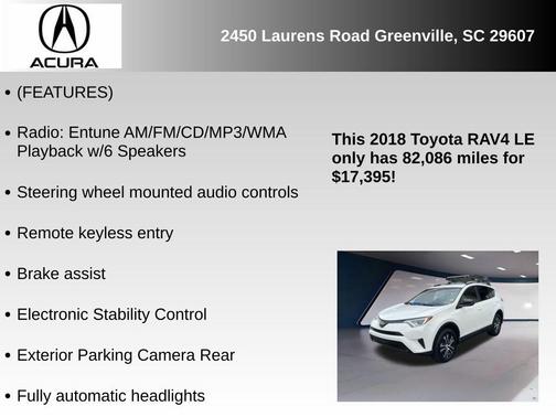 2018 Toyota RAV4 LE