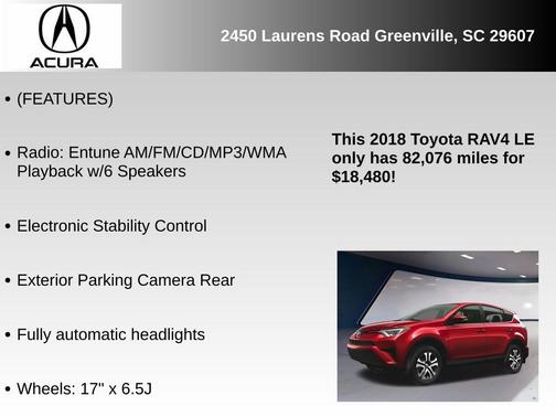 2018 Toyota RAV4 LE