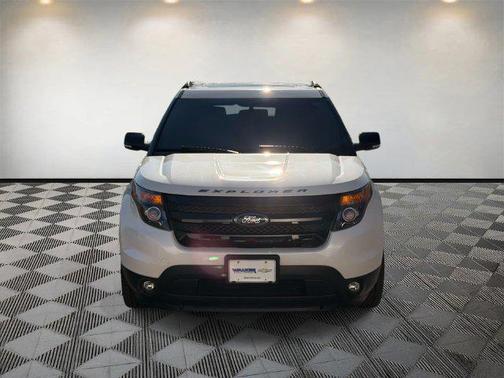 White Platinum Metallic Tri-Coat 2015 Ford Explorer Sport