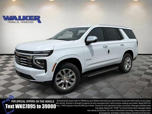 Polar White Tricoat 2026 Chevrolet Tahoe Premier