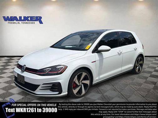 Pure White 2020 Volkswagen Golf GTI 2.0T SE DSG