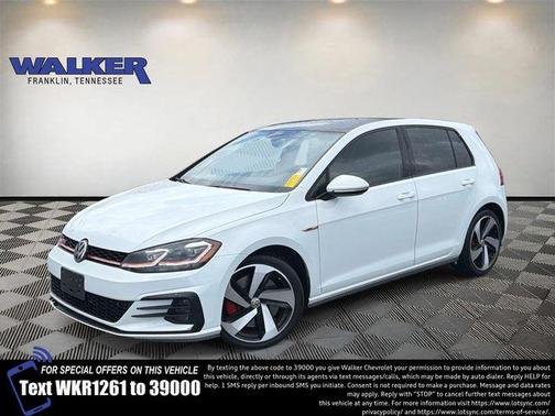 Pure White 2020 Volkswagen Golf GTI 2.0T SE DSG