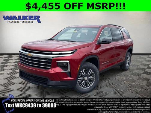 Radiant Red Tintcoat 2026 Chevrolet Traverse LT SUV