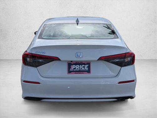 Platinum White Pearl 2024 Honda Civic LX