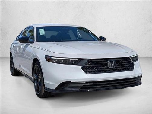 Platinum White Pearl 2026 Honda Accord Hybrid Sport-L