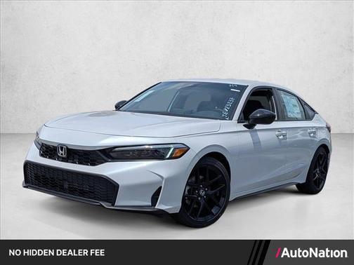 Platinum White Pearl 2026 Honda Civic Sport