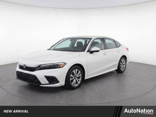 Platinum White Pearl 2024 Honda Civic LX