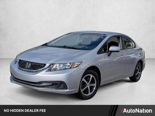 Alabaster Silver Metallic 2015 Honda Civic SE