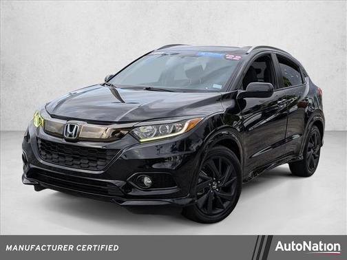 Crystal Black Pearl 2022 Honda HR-V 2WD Sport