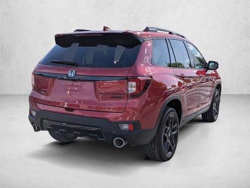 Radiant Red Metallic II 2024 Honda Passport AWD Black