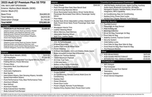2023 Audi Q7 55 Premium Plus