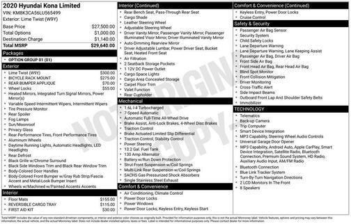 2020 Hyundai KONA Limited