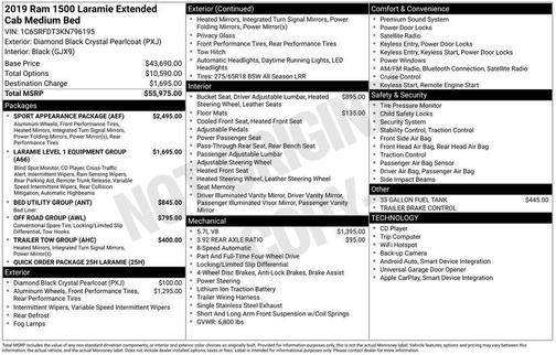 2019 RAM 1500 Laramie