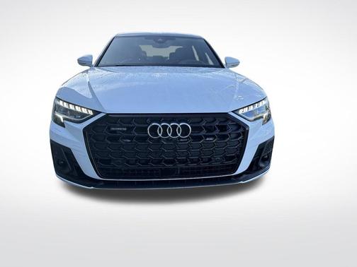 Glacier White Metallic 2025 Audi A8 L 55 TFSI quattro Tiptronic