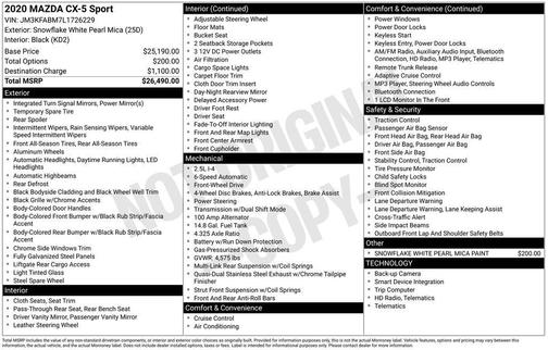 2020 Mazda CX-5 Sport