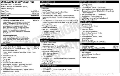2023 Audi Q5 45 S line Premium Plus