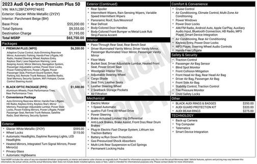 2023 Audi Q4 e-tron Premium Plus 50 quattro