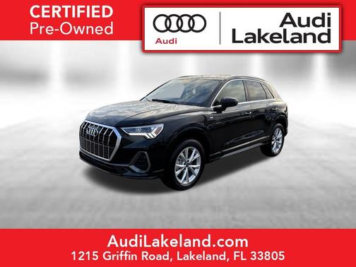Black Metallic 2025 Audi Q3 Premium 45 TFSI S line quattro Tiptronic
