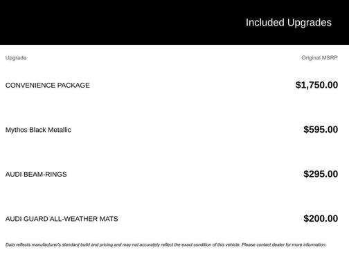 Black Metallic 2025 Audi Q3 Premium 45 TFSI S line quattro Tiptronic