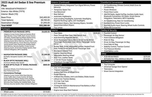 2023 Audi A4 45 S line Premium Plus