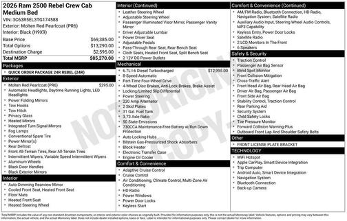 2026 RAM 2500 Power Wagon