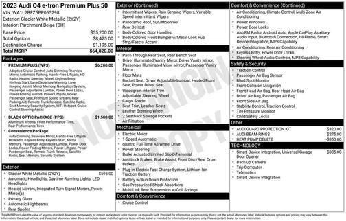 2023 Audi Q4 e-tron Premium Plus 50 quattro