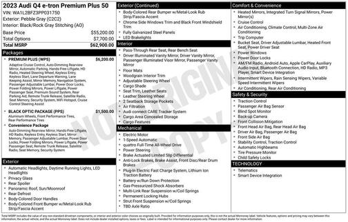 2023 Audi Q4 e-tron Premium Plus 50 quattro